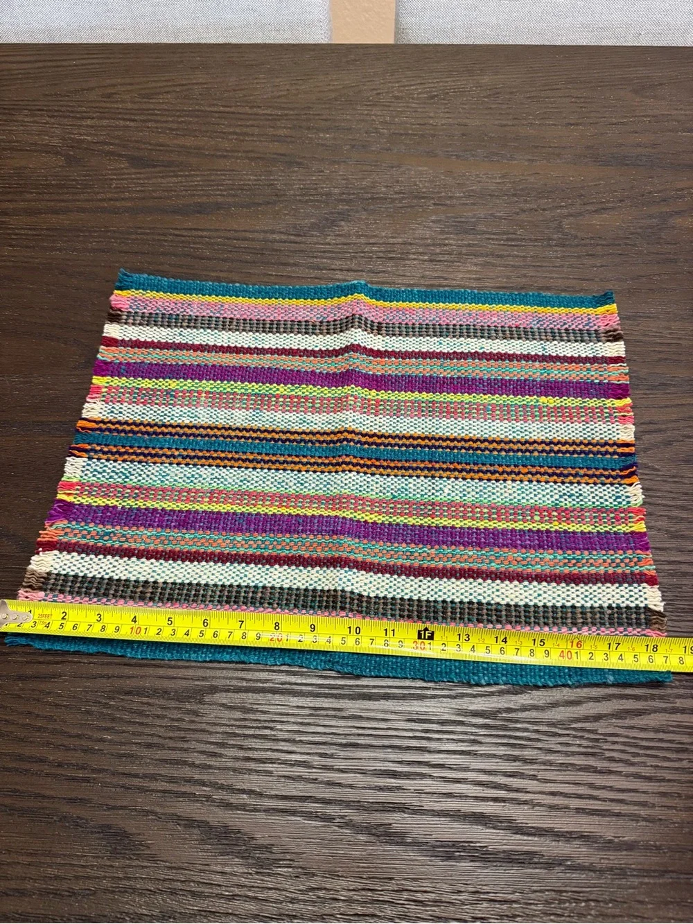 Illari Handmade Peruvian 100% Sheep Wool Placemats Set of 6 Woven Artisan